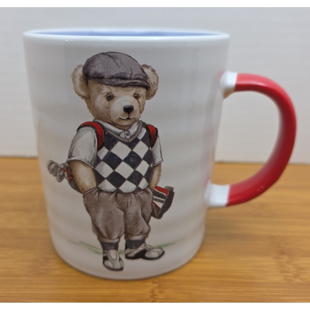 LESLIE TRIMBACH x PRIMA‎ DESIG GOLFING PAPA BEAR 18oz. COFFEE MUG